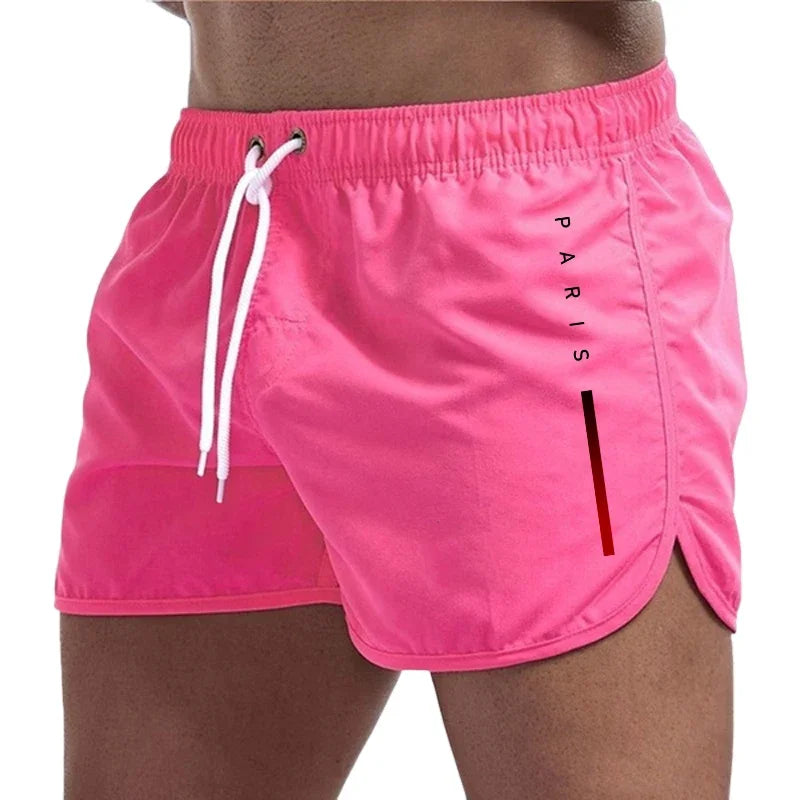 Bañadores de Hombre – Bañador Deportivo Negro de Secado Rápido con Detalle Lateral