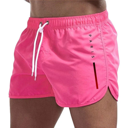 Bañadores de Hombre – Bañador Deportivo Negro de Secado Rápido con Detalle Lateral