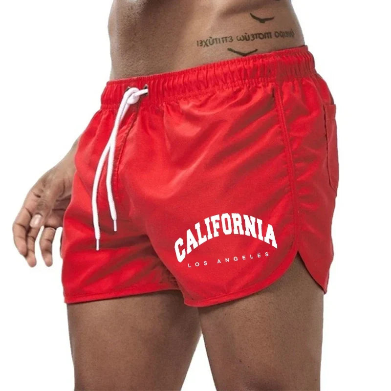 Bañadores de Hombre – Bañador con Estampado California de Secado Rápido