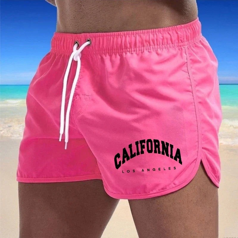Bañadores de Hombre – Bañador con Estampado California de Secado Rápido