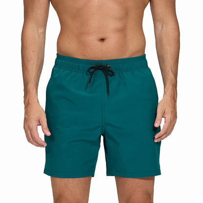 Bañadores de Hombre – Bañador Azul con Forro de Malla, Cintura Elástica y Bolsillos