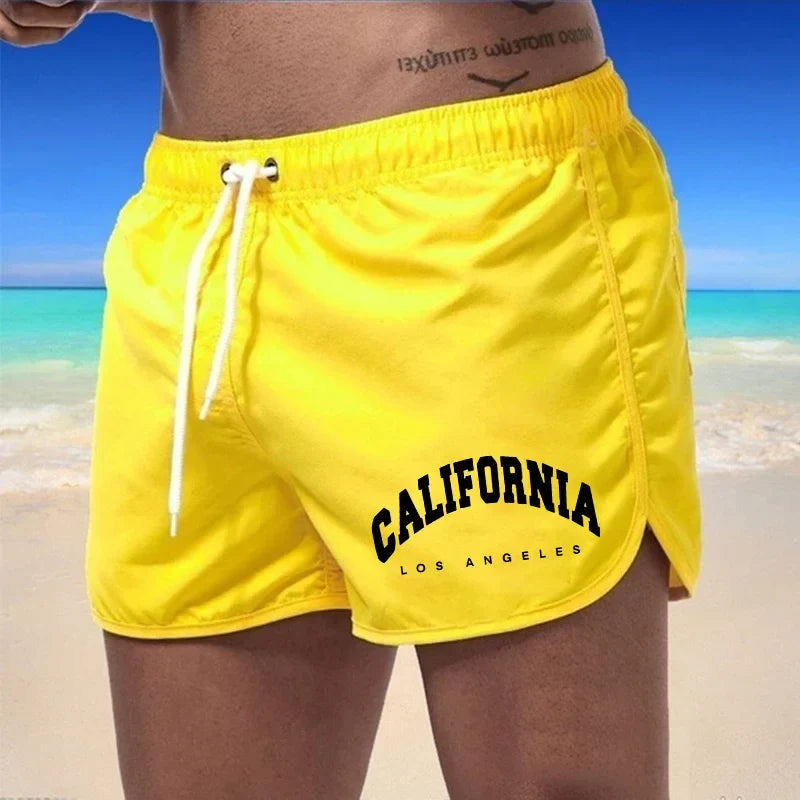 Bañadores de Hombre – Bañador con Estampado California de Secado Rápido