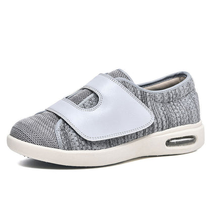 Momount Zapatos para Caminar Anchos – Malla Velcro Suela de Aire Diabéticos Cómodos Ortopédicos