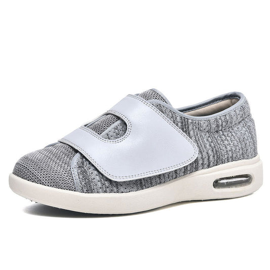 Momount Zapatos para Caminar Anchos – Malla Velcro Suela de Aire Diabéticos Cómodos Ortopédicos