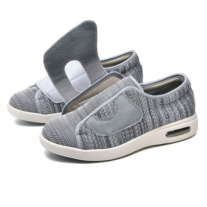 Momount Zapatos para Caminar Anchos – Malla Velcro Suela de Aire Diabéticos Cómodos Ortopédicos