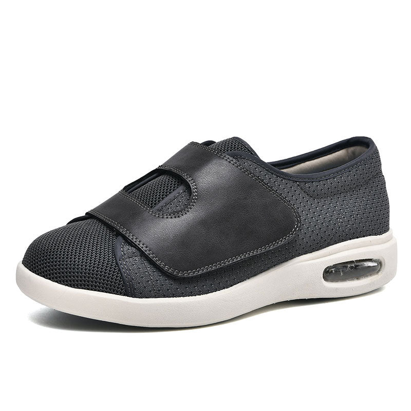 Momount Zapatos para Caminar Anchos – Malla Velcro Suela de Aire Diabéticos Cómodos Ortopédicos