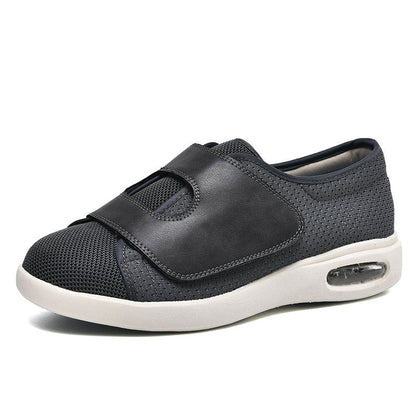 Momount Zapatos para Caminar Anchos – Malla Velcro Suela de Aire Diabéticos Cómodos Ortopédicos