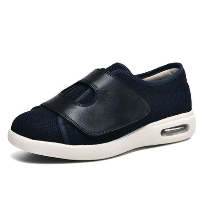 Momount Zapatos para Caminar Anchos – Malla Velcro Suela de Aire Diabéticos Cómodos Ortopédicos