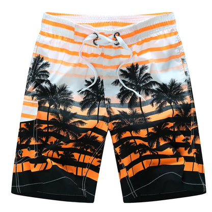 Bañadores de Hombre – Bañador Surfero a la Rodilla con Estampado Geométrico