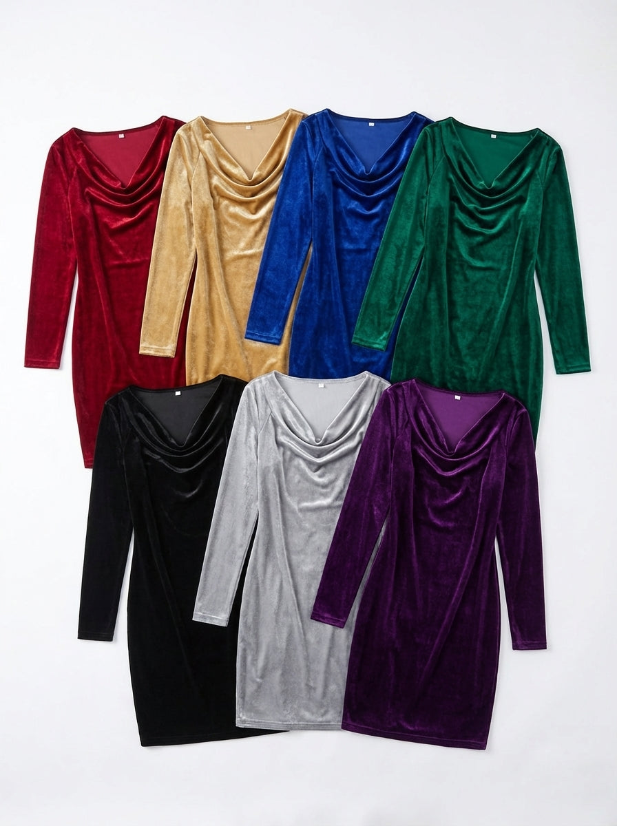 Valentina Fitted Dress - Flat Lay Multi-Colors