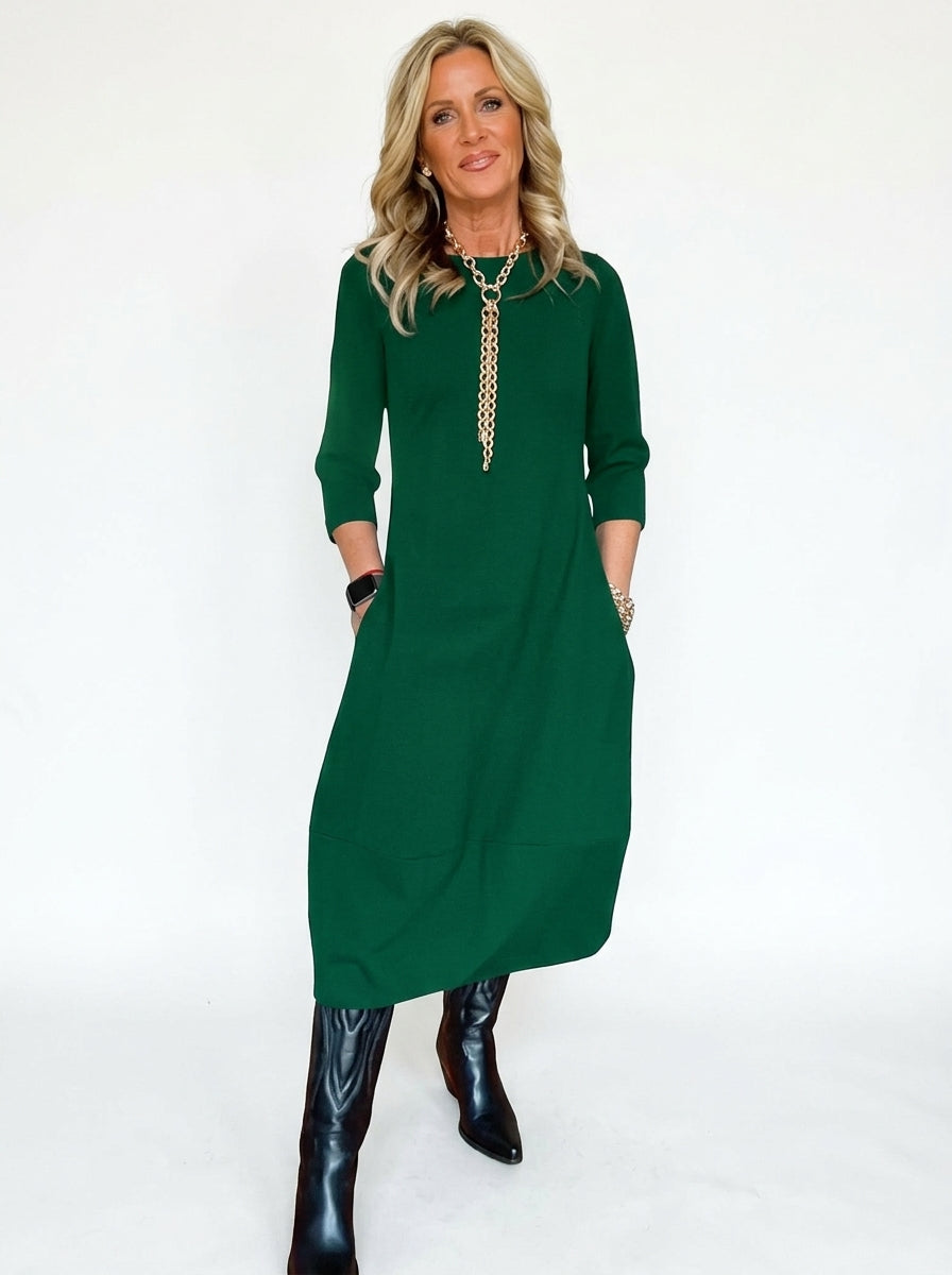 Isabel Minimalist Dress - Green