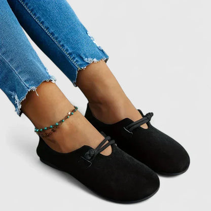 Women's Loafers – Round Toe Rope Detail Slip-On