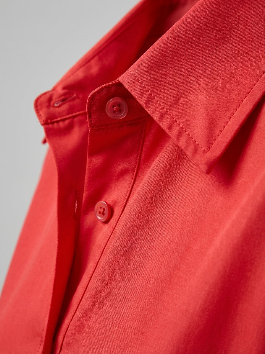 Larissa Cotton-Silk Midi Dress - Fabric Detail