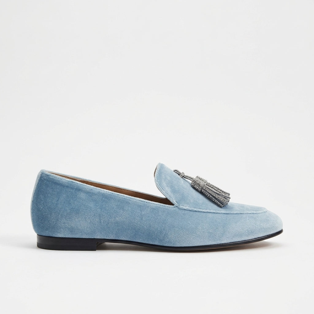 Women's Tassel Loafers - loafer side profile