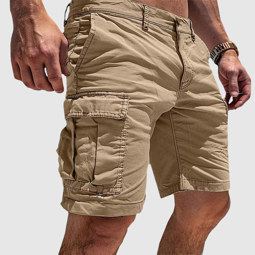 Momount Men Cargo Shorts – Relaxed Fit Slim Pocket Button Closure