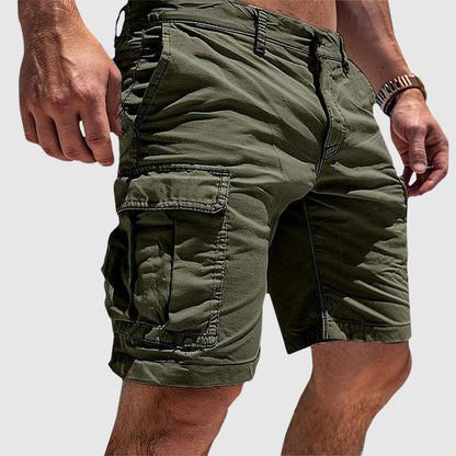 Momount Men Cargo Shorts – Relaxed Fit Slim Pocket Button Closure