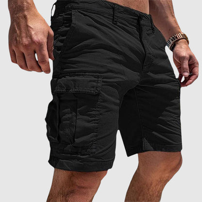 Momount Men Cargo Shorts – Relaxed Fit Slim Pocket Button Closure
