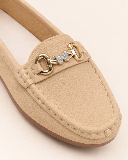 Mocasines de mujer con cadena dorada — Imagen del producto 6