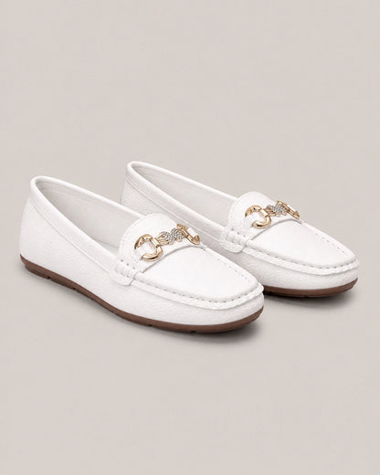 Mocasines de mujer con cadena dorada — Imagen del producto 10