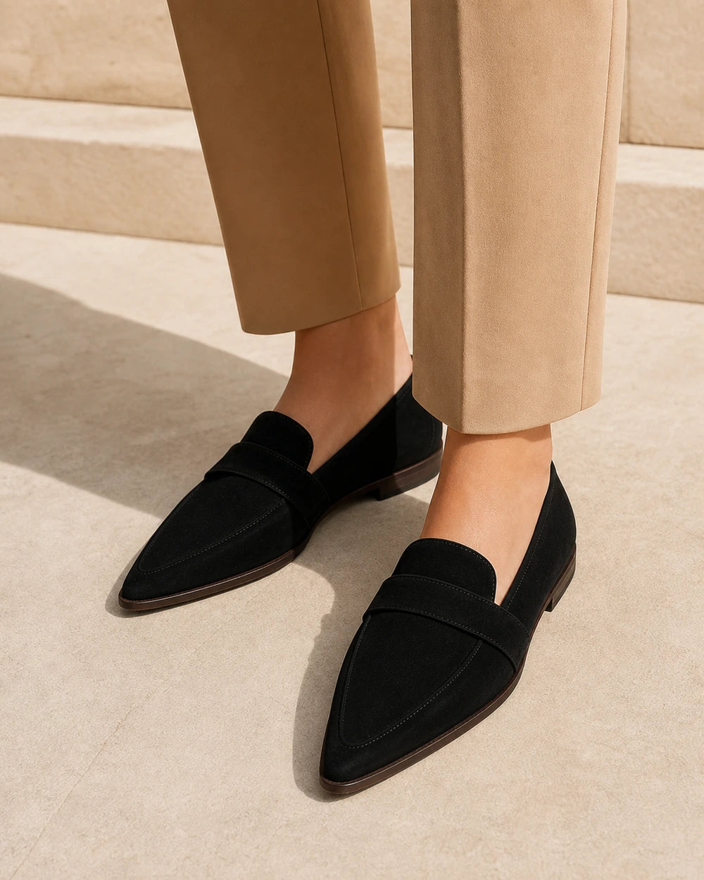 Mocasines de mujer de punta con antifaz — Imagen del producto 2