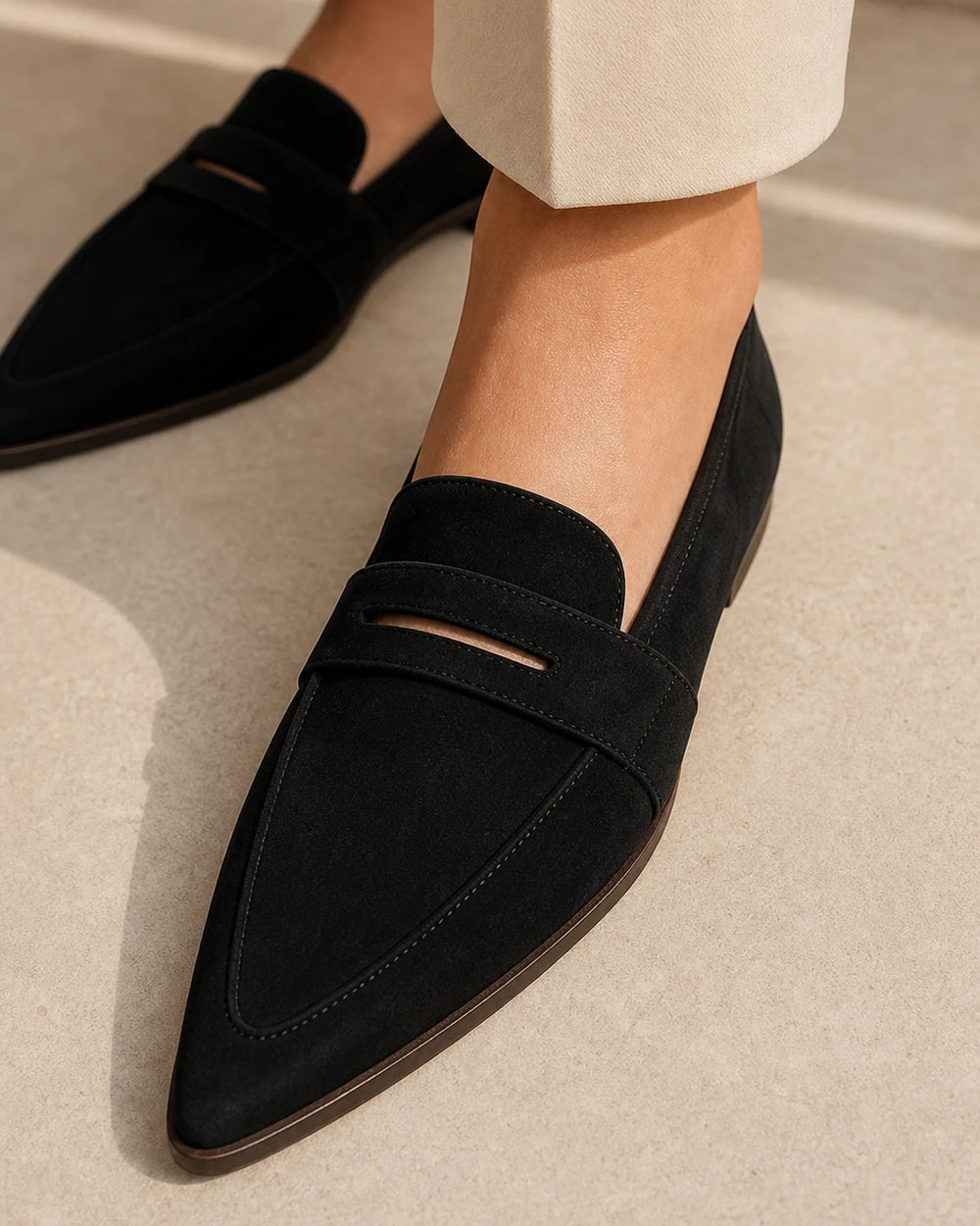 Mocasines de mujer de punta con antifaz — Imagen del producto 6