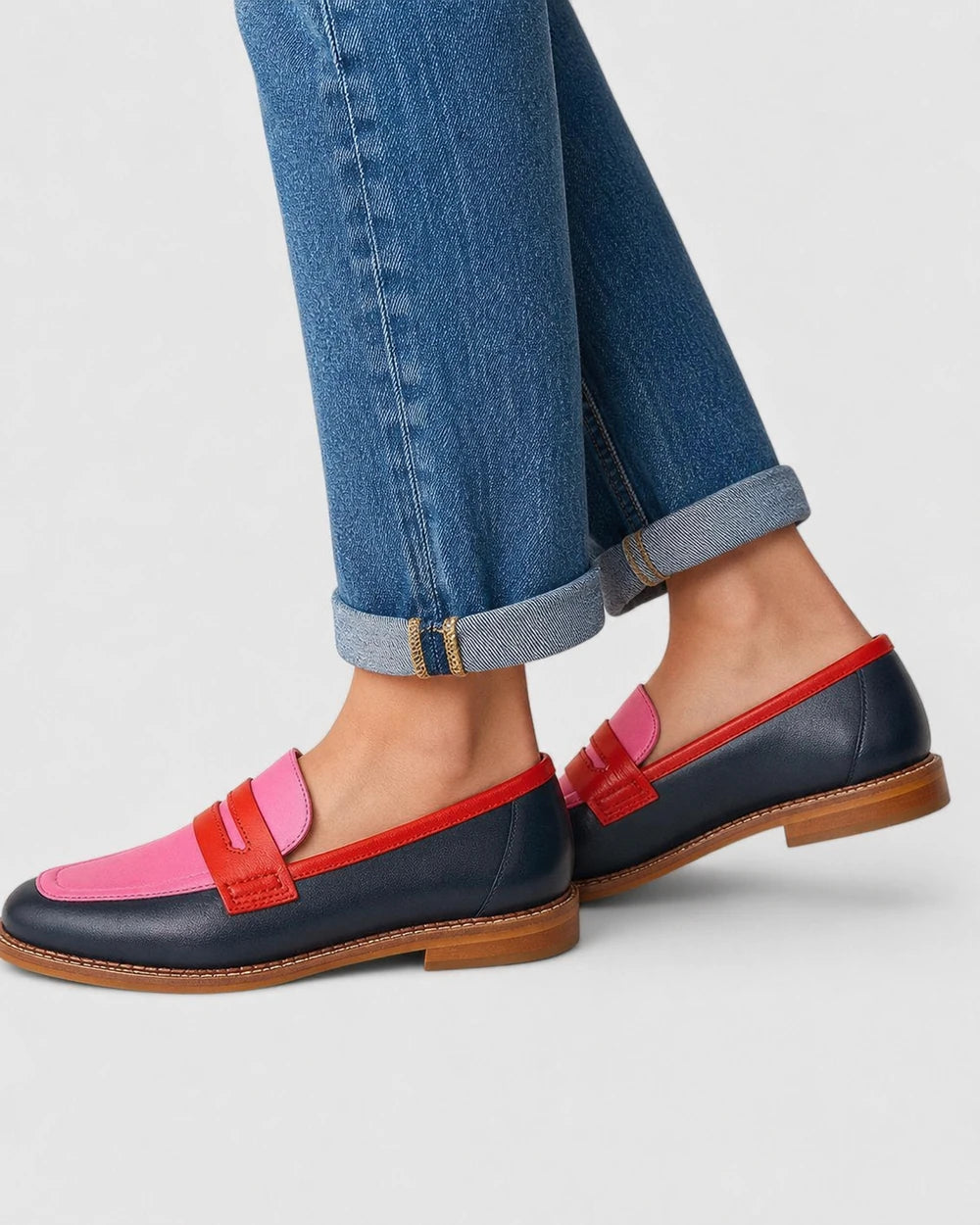 Mocasines negros y rosas con antifaz — Imagen del producto 4