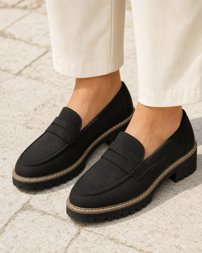 Mocasines de mujer con suela track gruesa — Imagen del producto 1