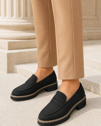 Mocasines de mujer con suela track gruesa — Imagen del producto 2