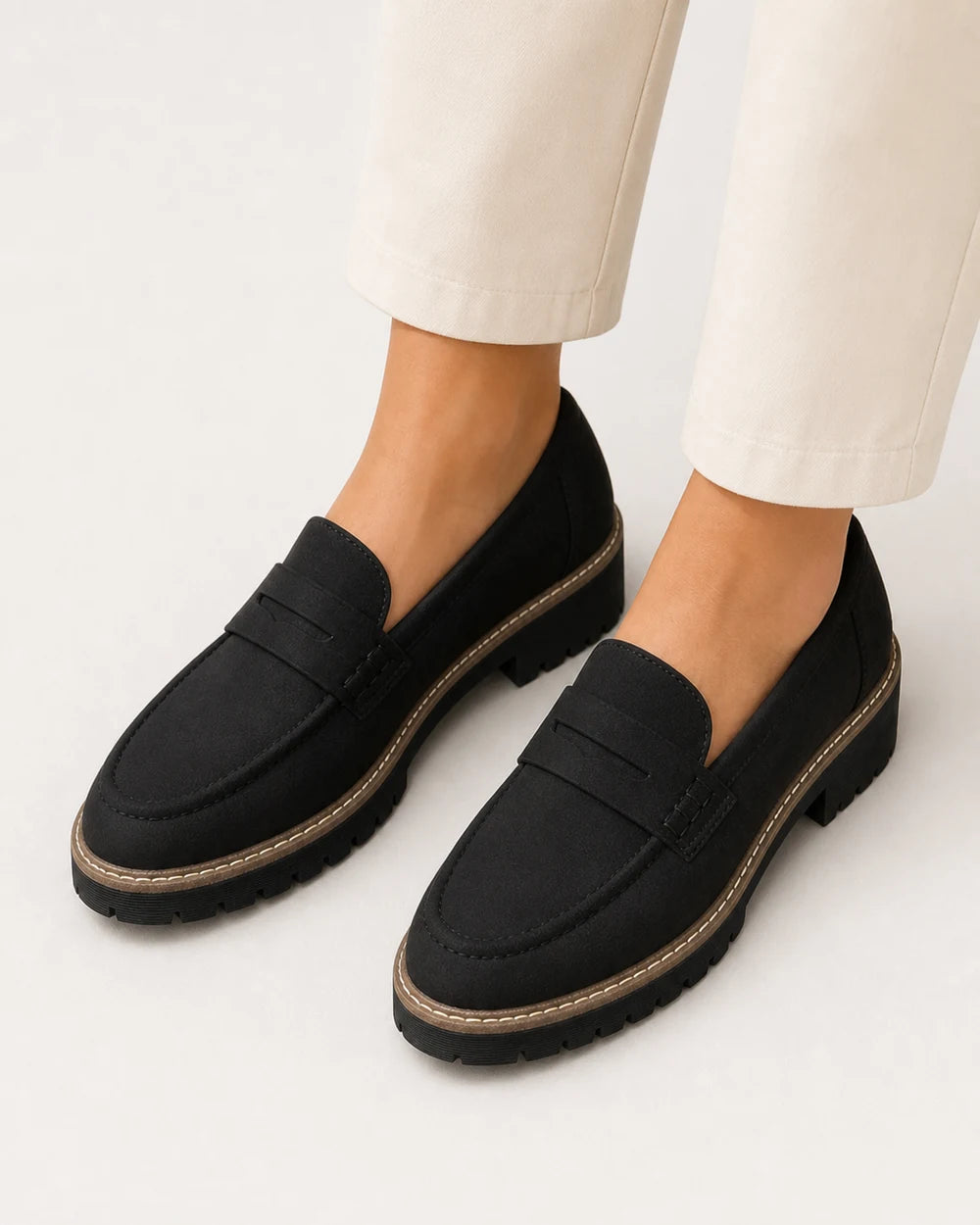 Mocasines de mujer con suela track gruesa — Imagen del producto 5