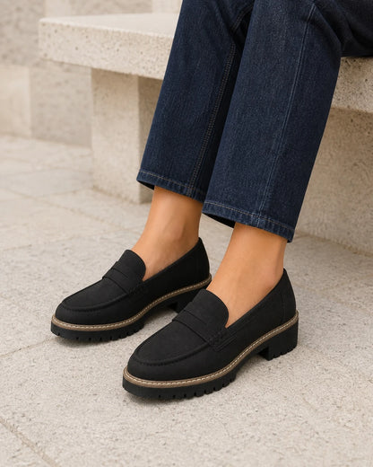 Mocasines de mujer con suela track gruesa — Imagen del producto 8