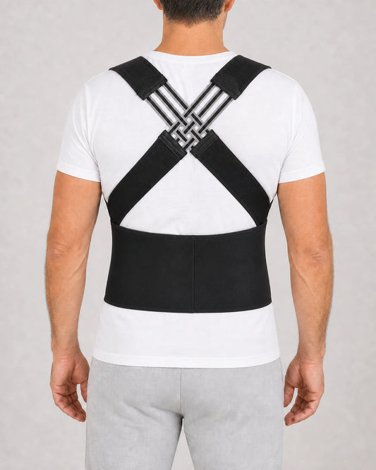 Adjustable Back Support Brace — rear view