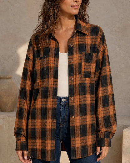 Camisa de cuadros oversize de mujer — image 3