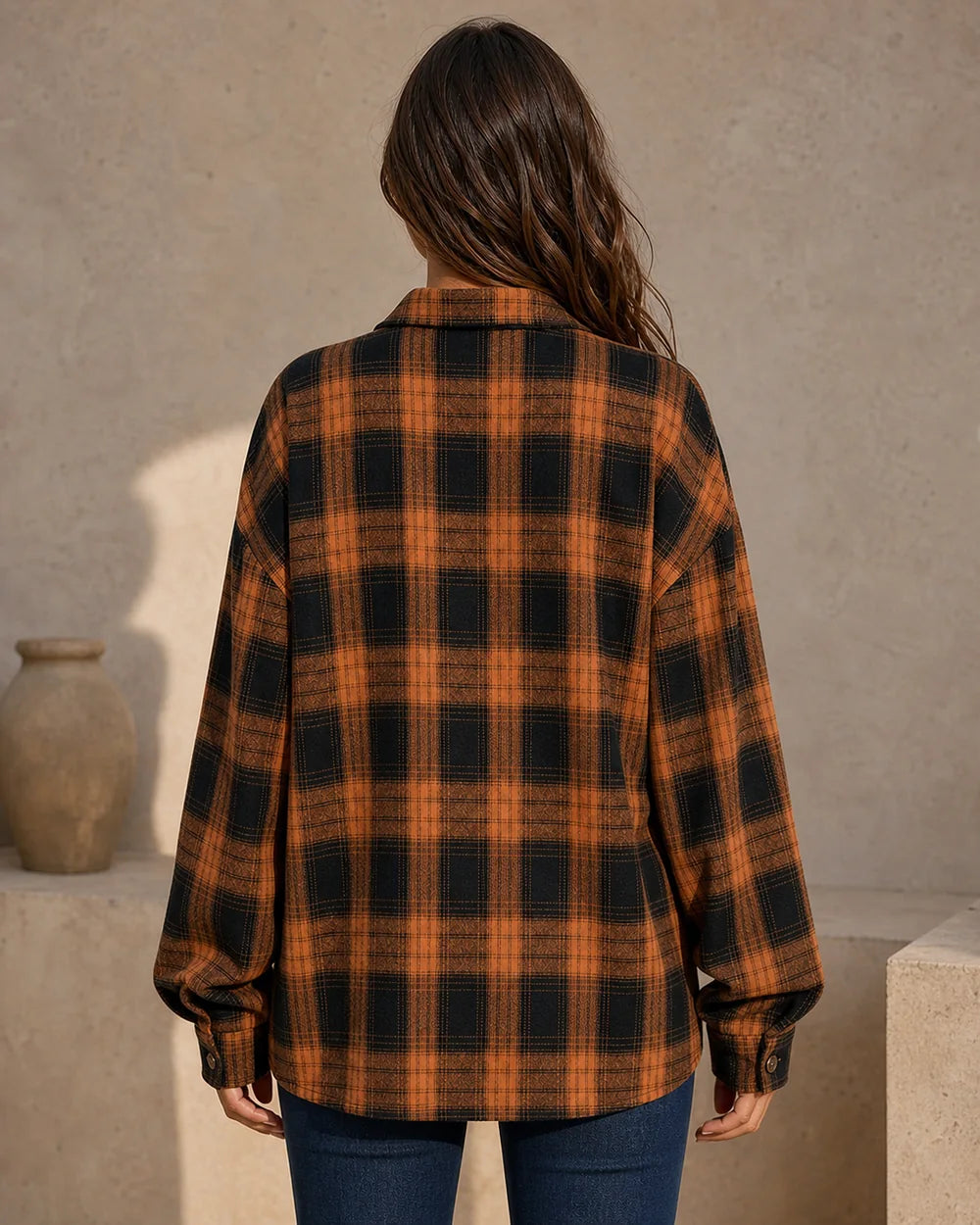 Camisa de cuadros oversize de mujer — image 4