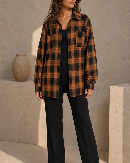 Camisa de cuadros oversize de mujer — image 7