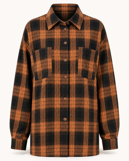 Camisa de cuadros oversize de mujer — image 8