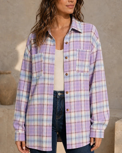 Camisa de cuadros oversize de mujer — image 14
