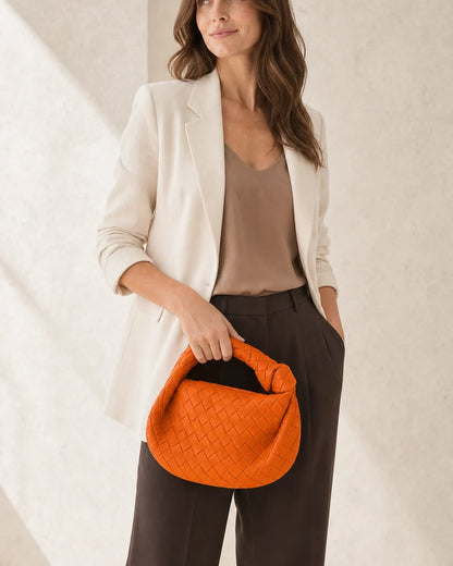 Momount Bolso hobo tejido para mujer