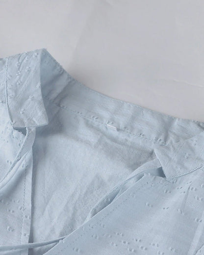 Persephone | Vestido Túnica de Algodón con Capucha y Escote en V para la Playa