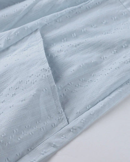 Persephone | Vestido Túnica de Algodón con Capucha y Escote en V para la Playa
