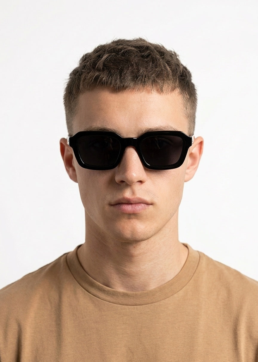 Nordic Slim Sunglasses - Male Studio Portrait