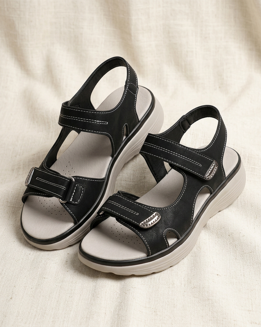 Momount Women Orthopedic Sandals – Velcro Strap Arch Support Walking - Hero pack