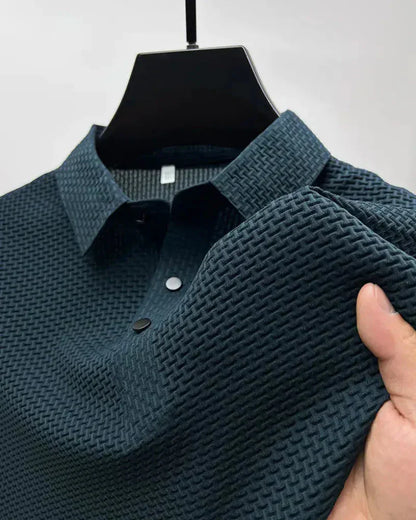 Polo de Hombre Punto Waffle – Textura Sutil Manga Corta Casual