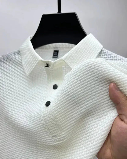 Polo de Hombre Punto Waffle – Textura Sutil Manga Corta Casual